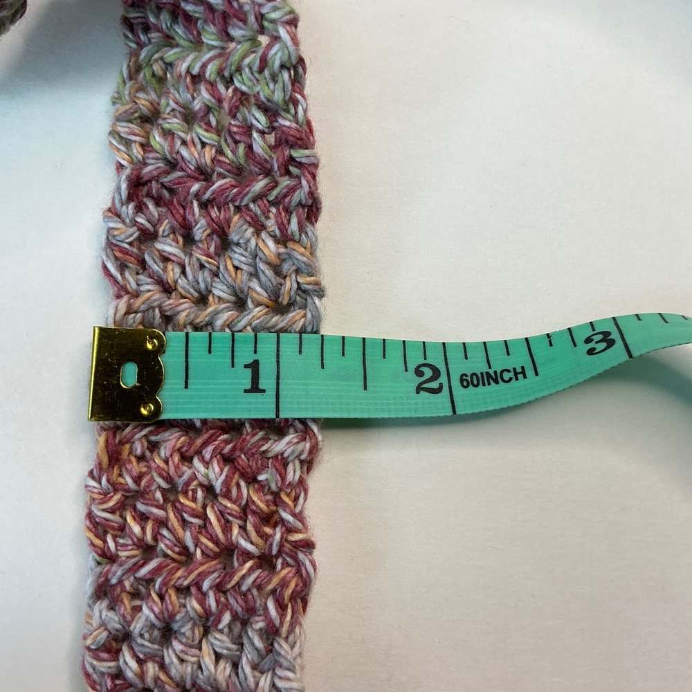 Handmade Multi Crochet Water Bottle Holder Unisex OS Crossbody Boho Sling - Picture 14 of 17